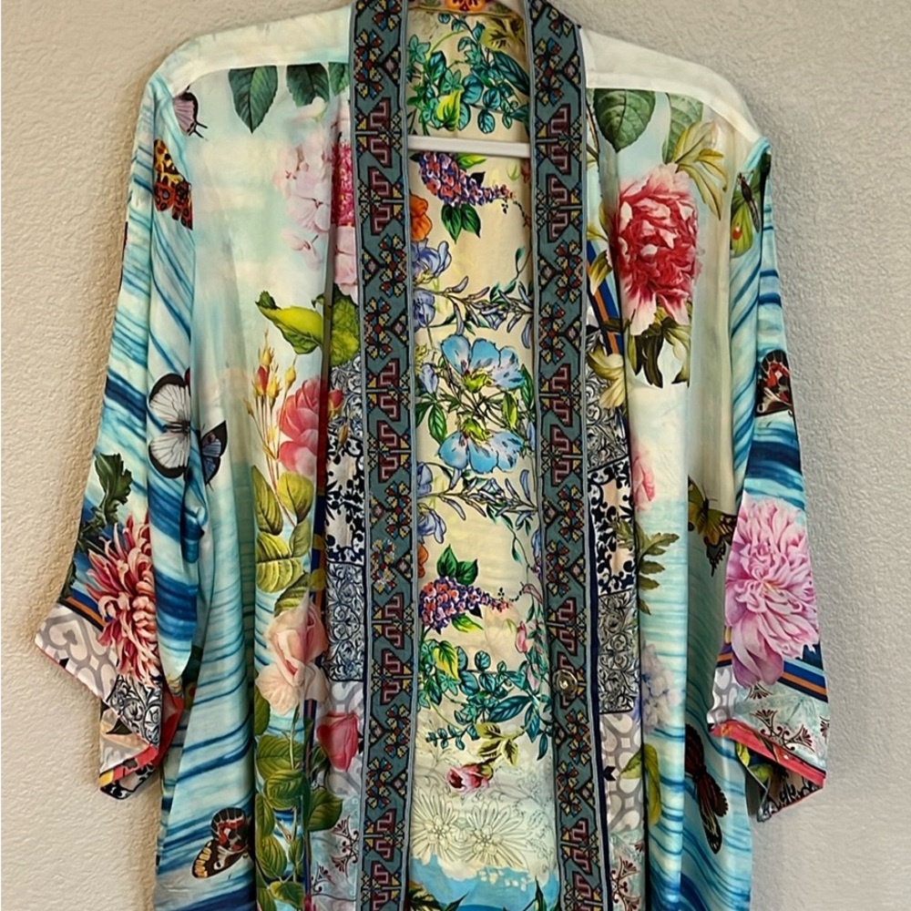Johnny Was Reversible Kimono Wrap OS+